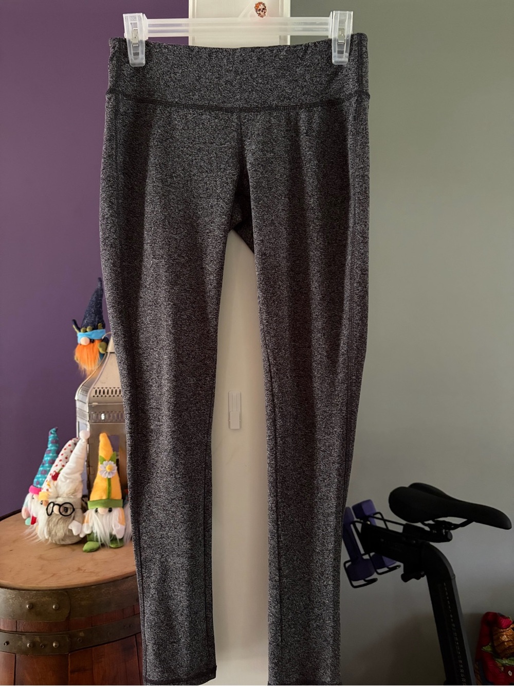 Heathered Charcoal High-Waist Leggings